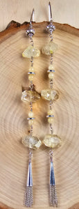 Citrine Tassel Earrings