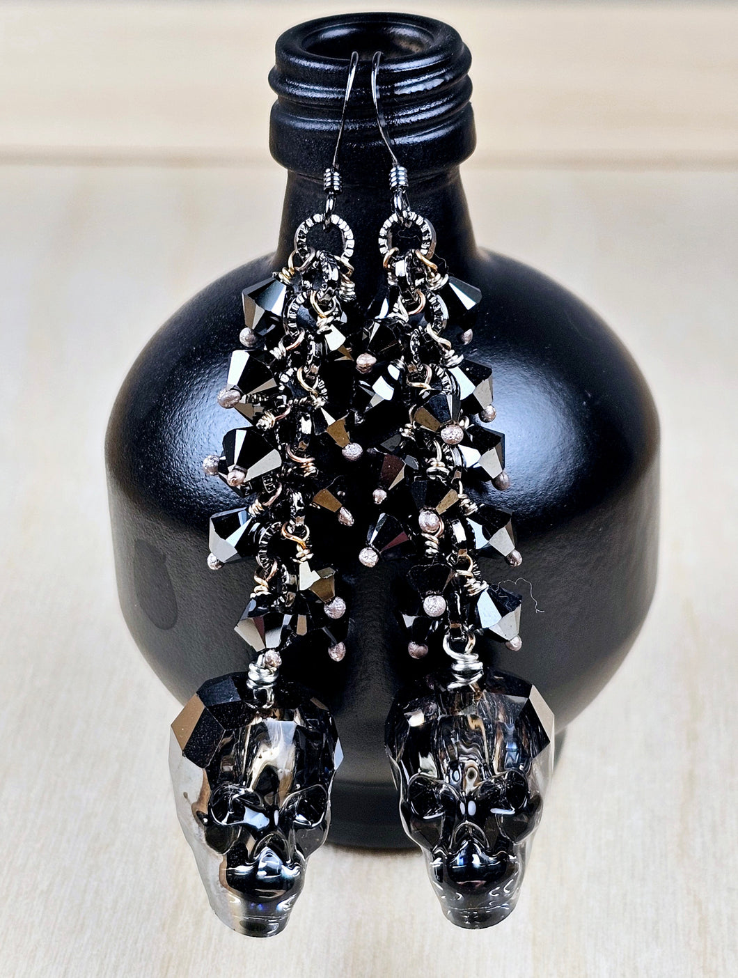 Swarovski Skull Earrings