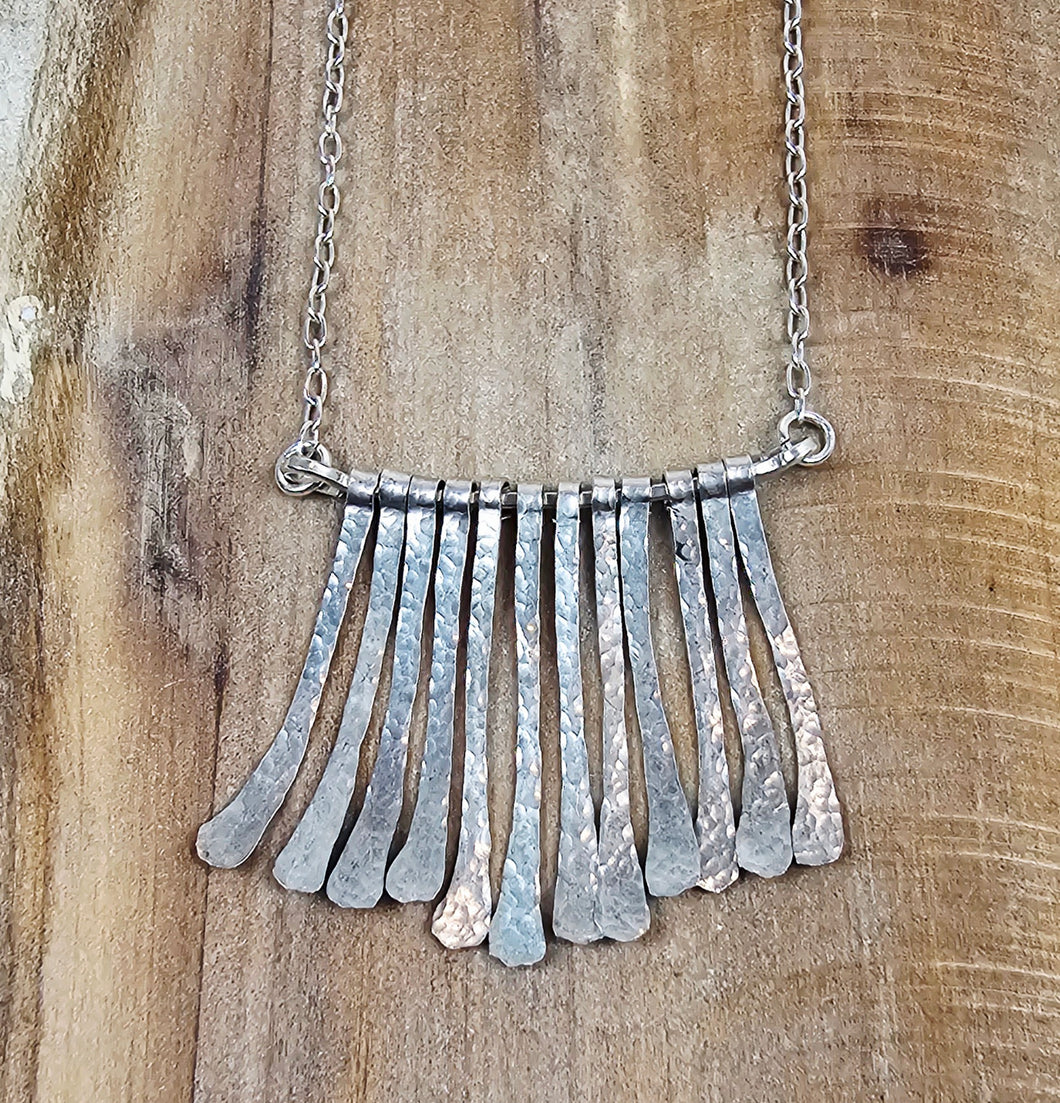 Hammered Sterling Silver Necklace