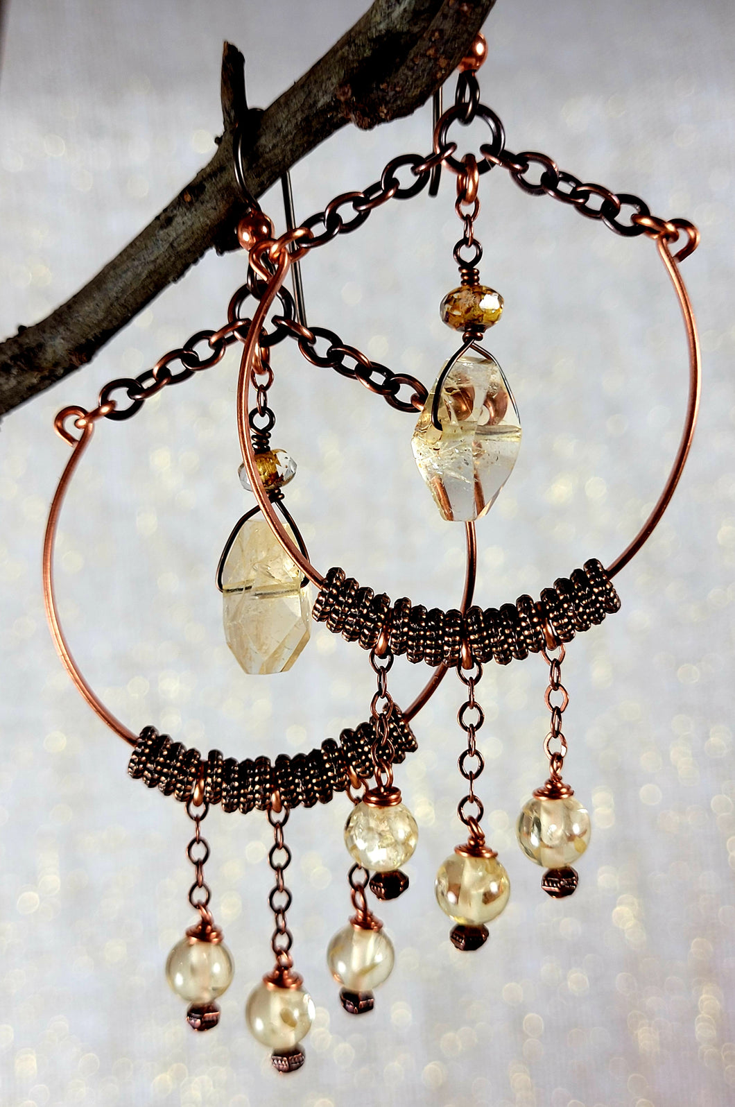 Citrine Goddess Earrings