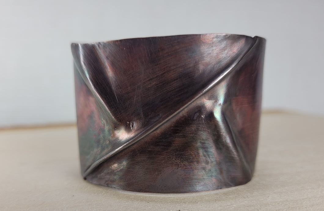 Copper Fold Formed Cuff