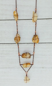 Copper Quartz Necklace